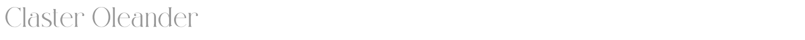 Claster Oleander font preview